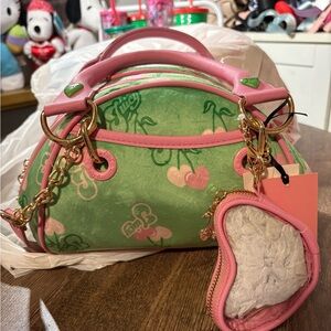 Cherry juicy bag green and pink